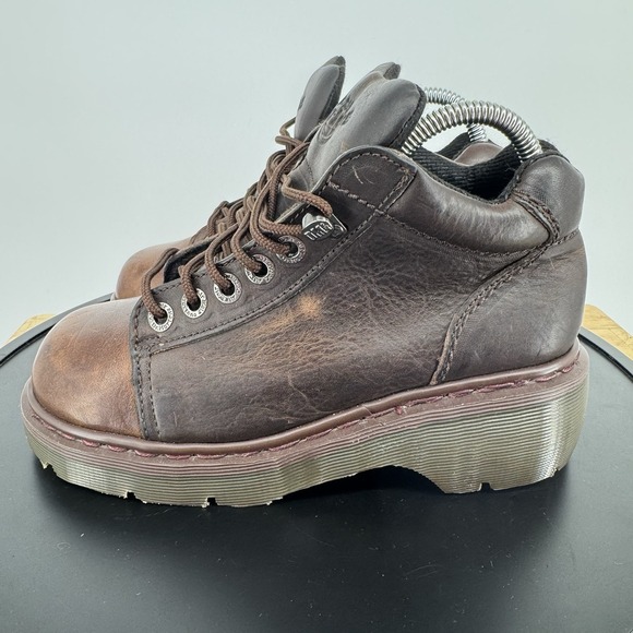 Dr Martens Vtg Y2K 8550 Boots Womens UK 4 / US 6 Brown Platform Made‎ In England